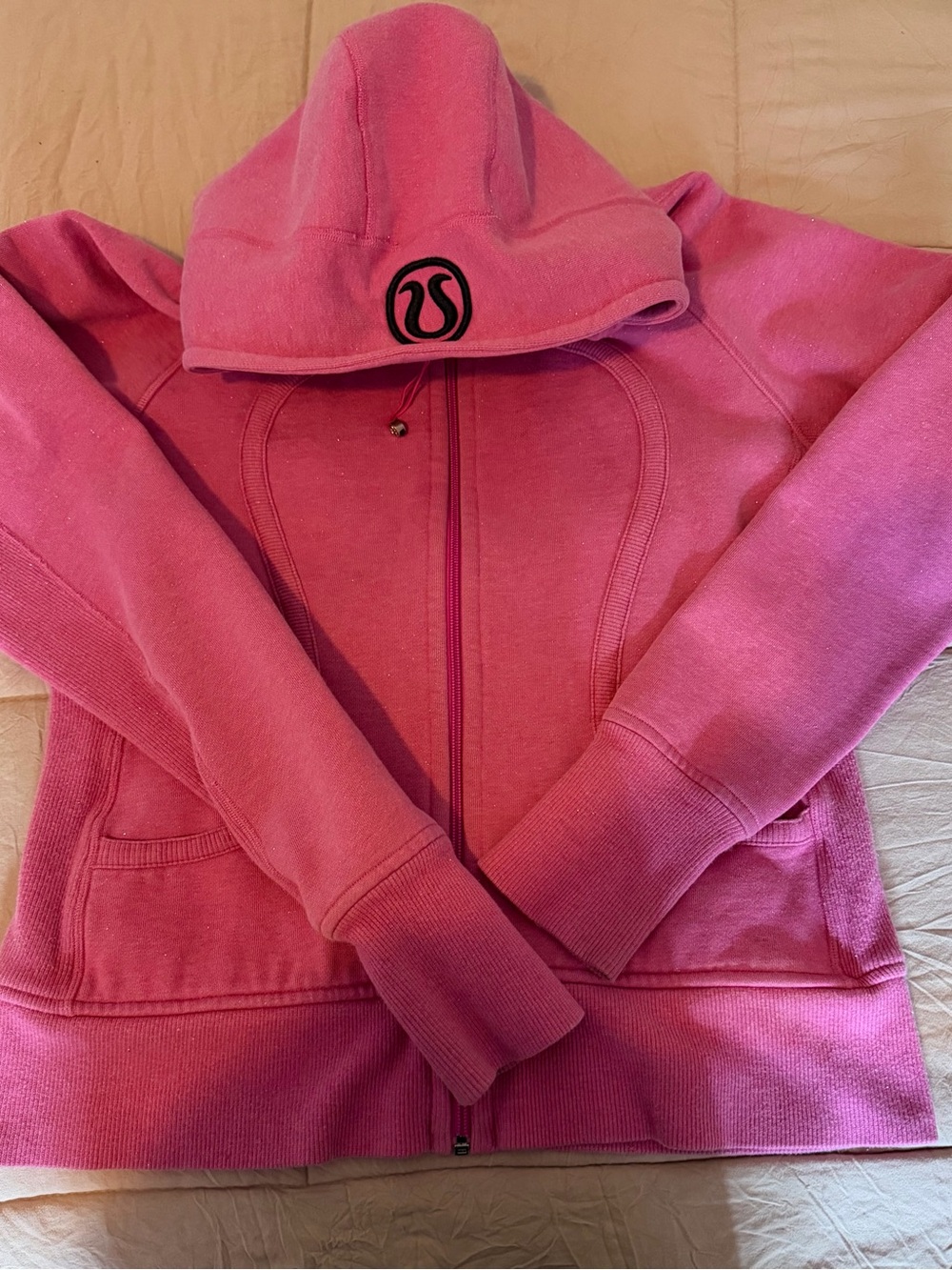 lululemon athletica Women's Pink Hooded Zip Jacket